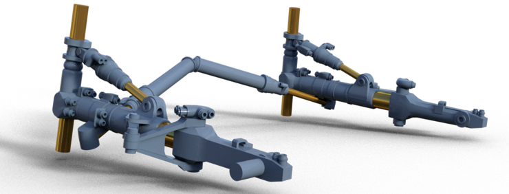 Back landing gear Mirage IIIE